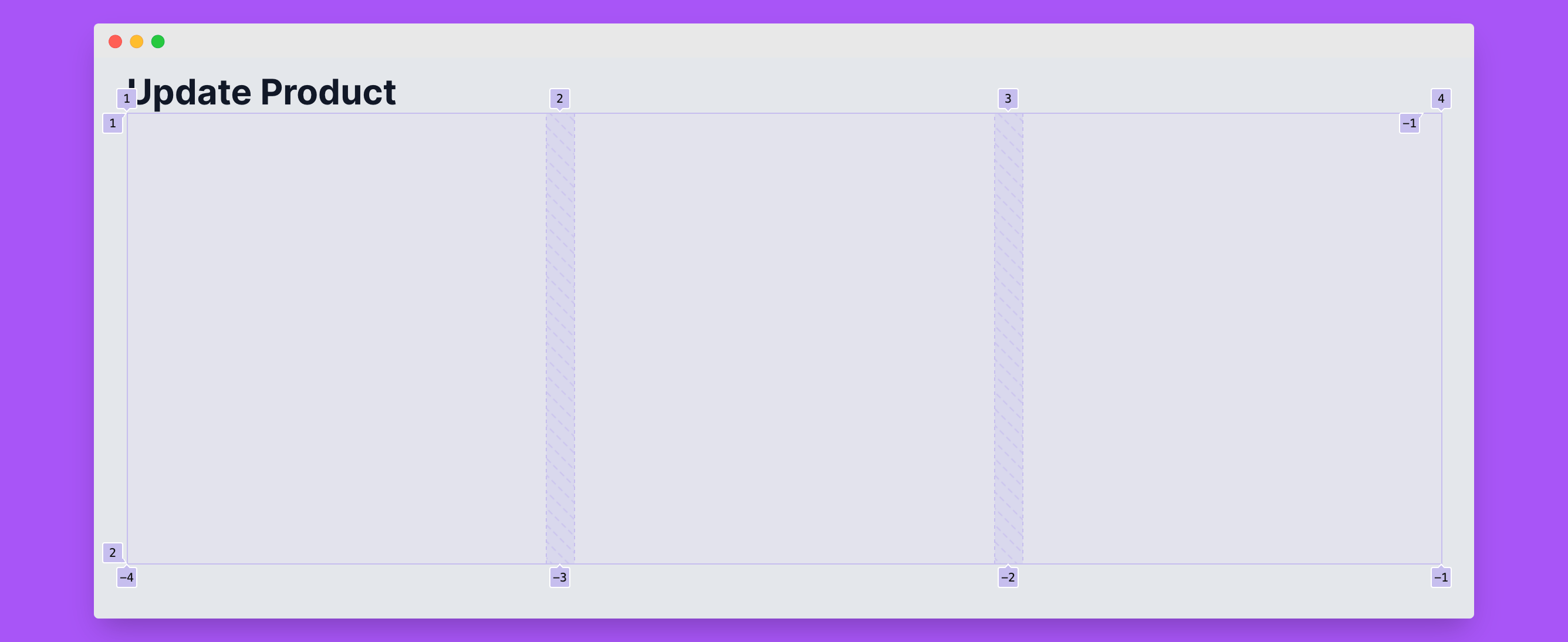 Chia layout trang cập nhật sản phẩm thành 3 cột